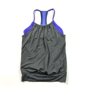 Ivivva Double Dutch Tank Top Grey Purple Size 8